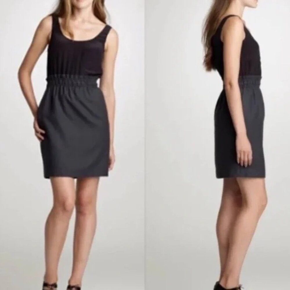 NWT: J. CREW COLORBLOCK SILK/WOOL TANK STRETCH WAIST, SZ: 4